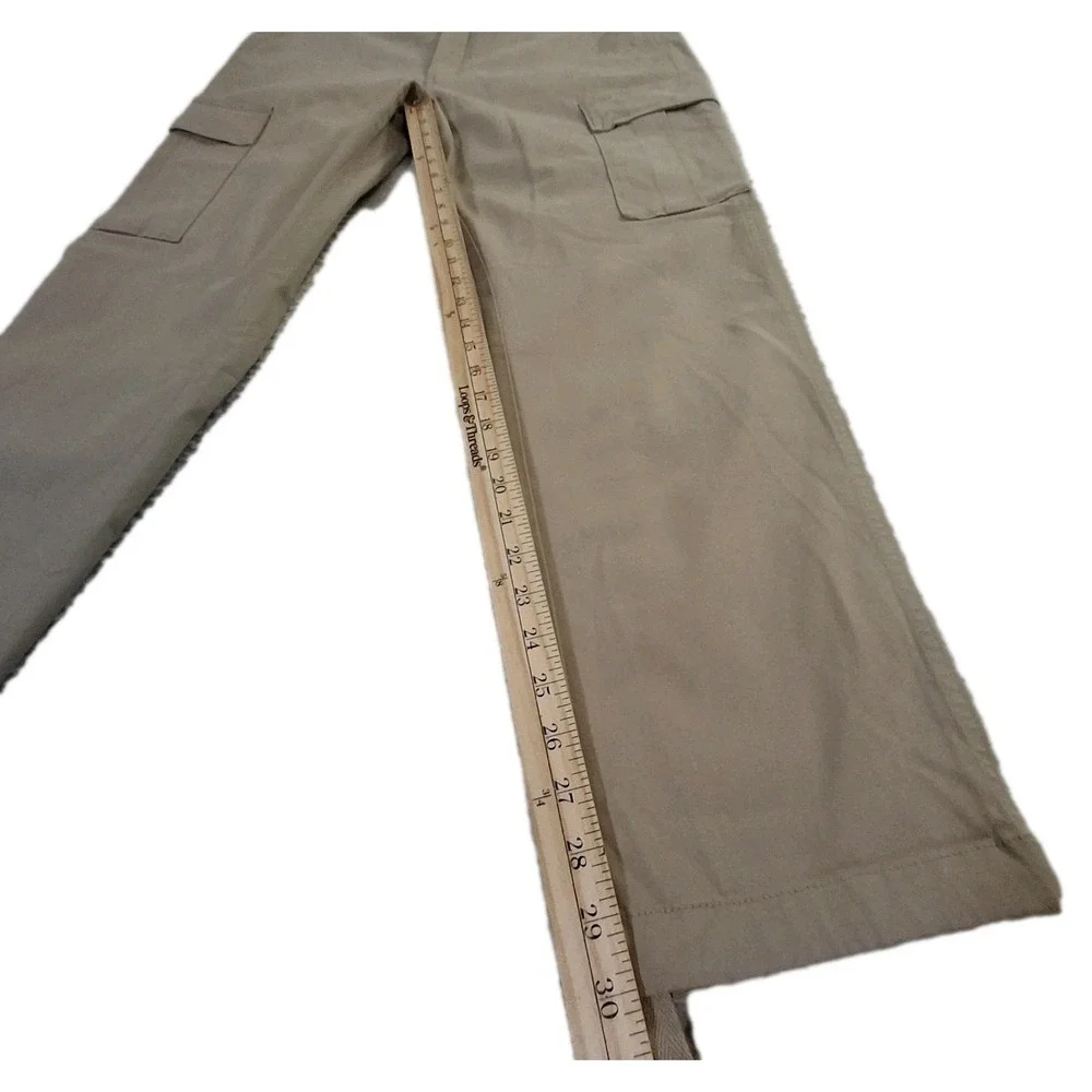Banana Republic Traveler Cargo Pants Mens‎ 35x30 Beige Athletic Tapered Fit NWT